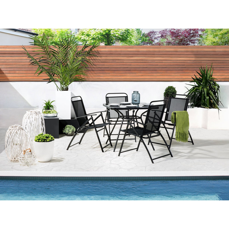 Mcgrane Folding Patio Dining Armchair with Cushion