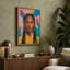 Composed Gaze Modern 1 Piece Wrapped Canvas Wall Art-1817042716-1817042711