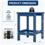 Table d'appoint 14 po x 13 po en PEHD pour l'extérieur-799672744