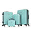 Valise légère 4 pièces en ABS, boîte de maquillage de 14 pouces, roues d'avions (14/20/24/28)-133052215