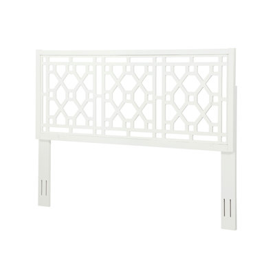 Tête de lit blanche pour très grand lit, fabriquée en bois de peuplier, réglable à 3 hauteurs, s'adapte à la base de lit universelle en métal standard, s'harmonise avec divers éléments de décor blanc très grand, fabriqué, convient à de multiples concepts