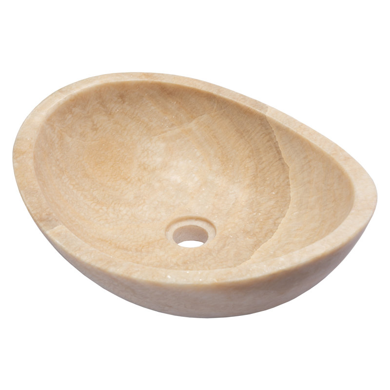 Eden Bath 14'' Stone Oval Bathroom Sink