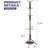Coat Rack Freestanding Entryway Hanger Stand, Umbrella Holder, Hall Tree With 12 Hooks-1179708944