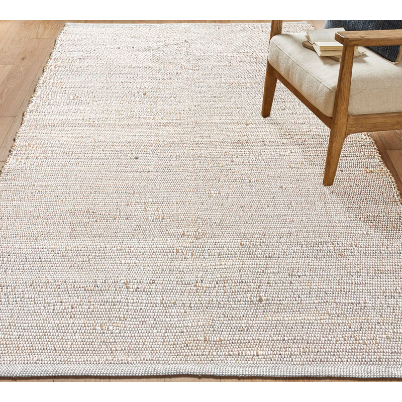 Aleksei Jute Area Rug, Rectangle 8' x 10', Ivory