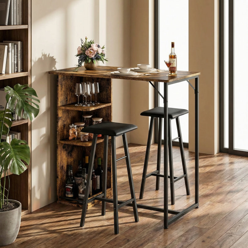 91.5cm Bar Set, Brown