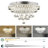 Modern Crystal Ceiling Light With Remote Control