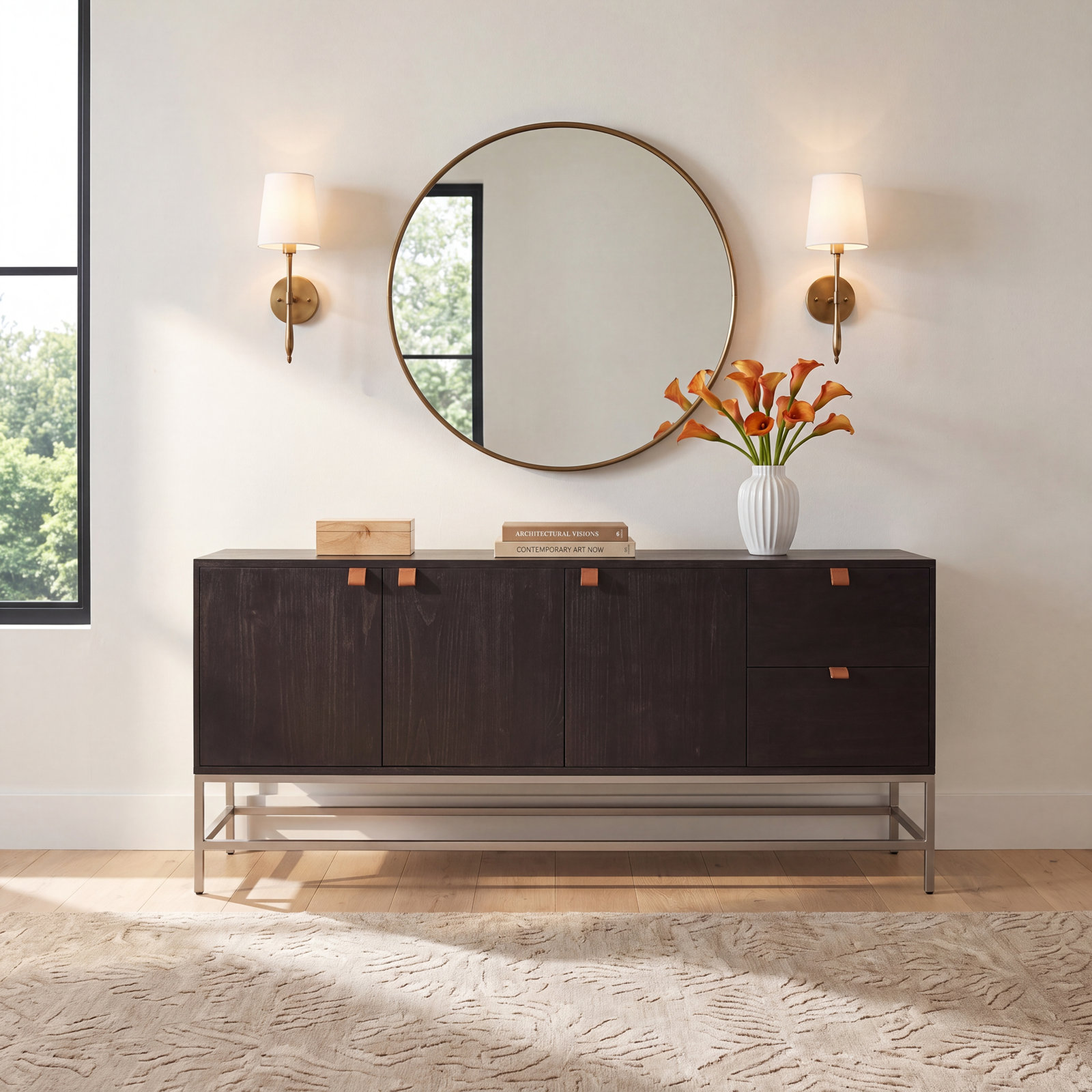 Loki 72'' Sideboard, Black Wash Poplar