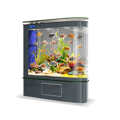 Réservoir d'aquarium moderne en bois manufacturé de 125 à 135 gallons Eco