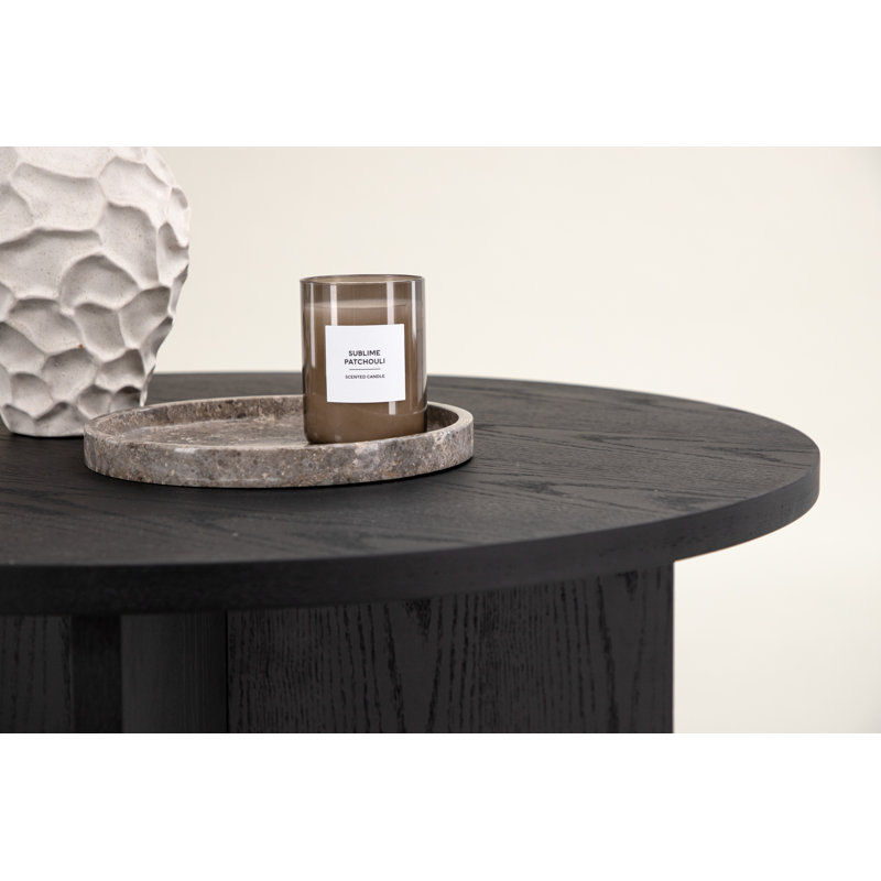 Konke Cross Legs Coffee Table, 32.5 H x 65 W x 65 D cm, Black