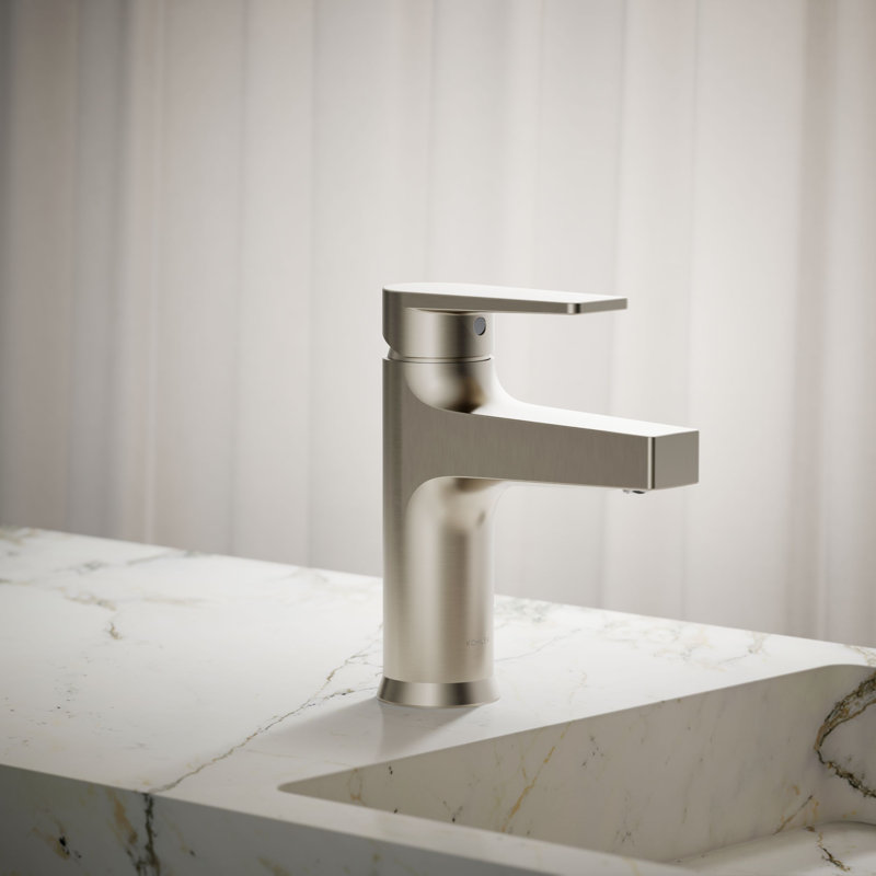 Tautsingle-Handle Bathroom Sink Faucet, 1.2 Gpm, Brushed Nickel