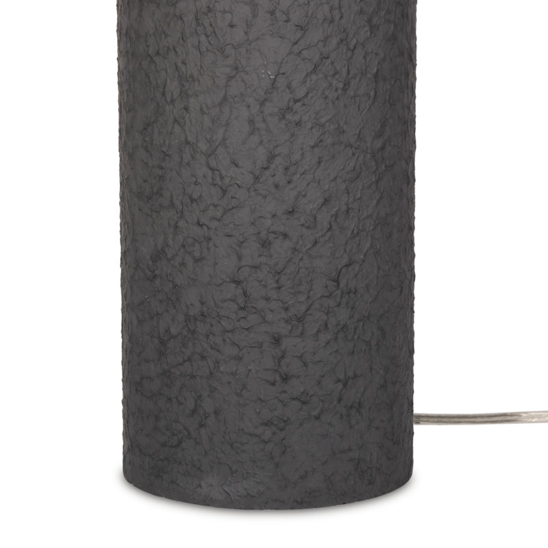 Santorini Table Lamp, Matte Black Plaster