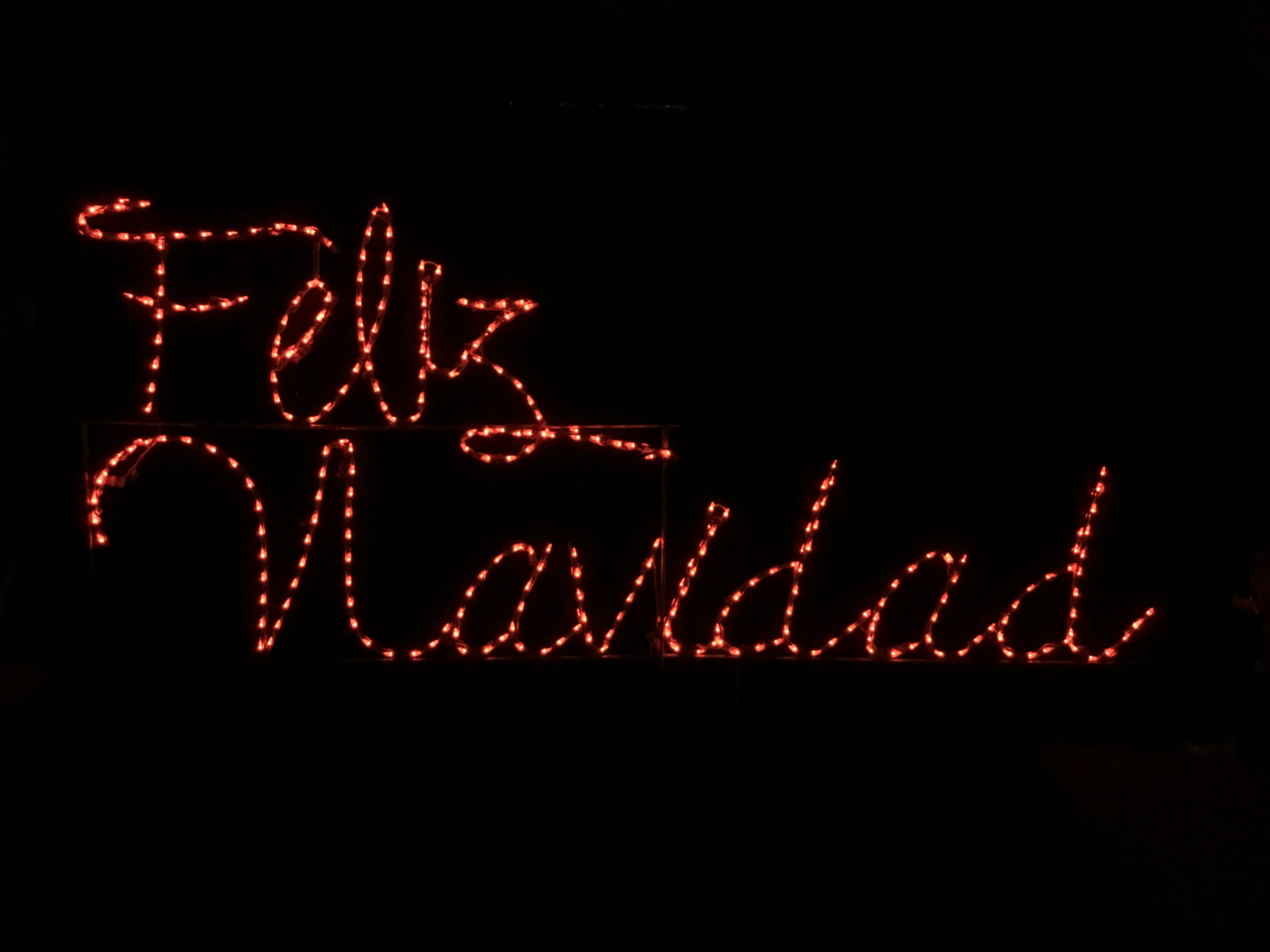 Lori's Lighted D'Lites Feliz Navidad Script Letter Sign Lighted Display ...