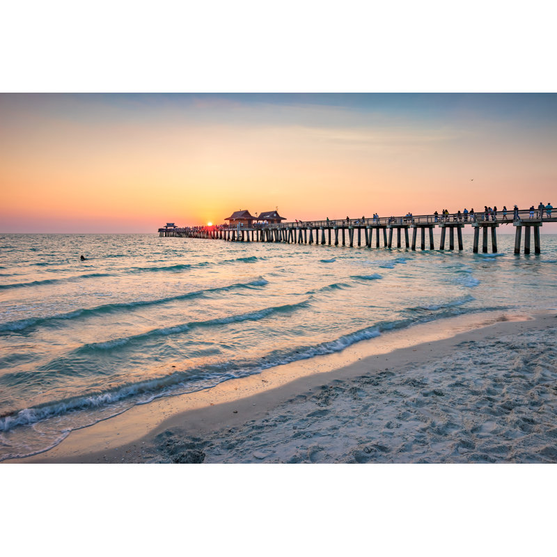 Naples Pier Florida USA by Benedek - Wrapped Canvas Print, 20cm H x 30cm W x 3.8cm D
