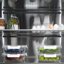 ZLINE Autograph 36 in. Black Steel French Door Fridge w/ Stainless Interior & Bronze Helix Handles-442281210
