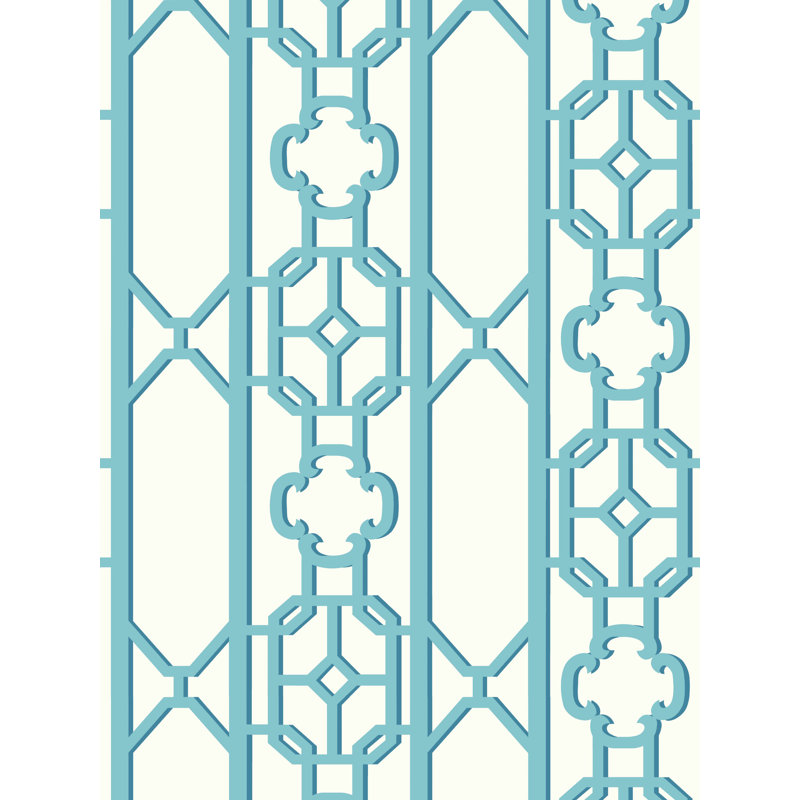 JOANNA FRET WALLCOVERING, Turquoise