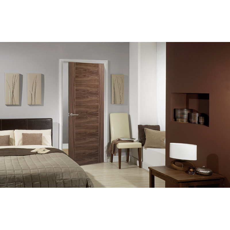 Vancouver 5P Walnut Internal Fire Door, 198.1 cm H x 68.6 cm W x 4.4 cm D