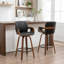 Tabouret de comptoir pivotant avec structure en bois Youngstown-123200649