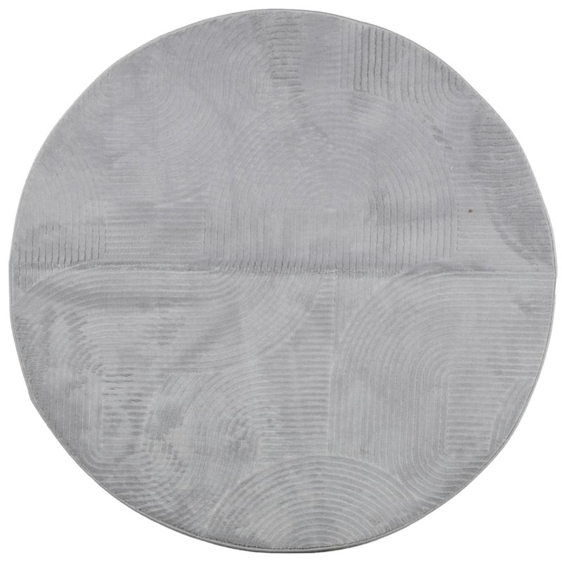 Charmel Solid Colour Area Rug, Round 120cm