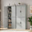 Grande armoire 70 po avec 2 portes et 3 tablettes réglables, armoire de rangement autoportante moderne-378672945