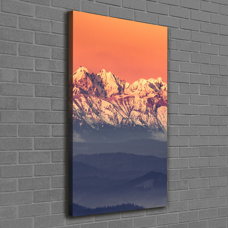 Panorama Of The Tatra Mountains - Wrapped Canvas Print