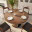 Salle de cuisine Mid-Century ronde en bois massif Yairi pour 2 à 8 personnes (1 table avec 2/4/6 chaises)-294304032-294321006