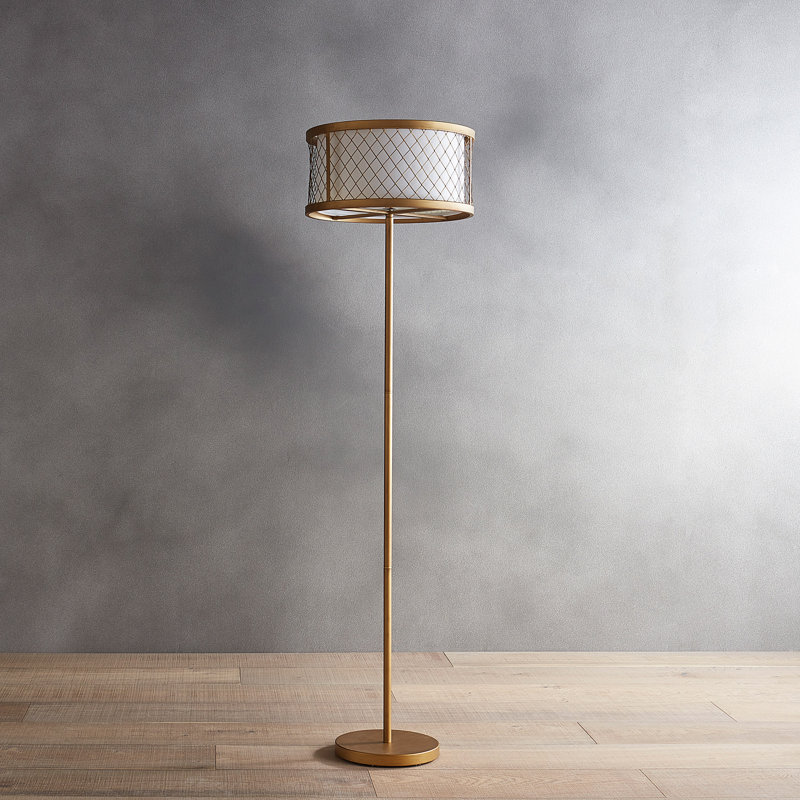 58.25'' Antique Gold Traditional Floor Lamp