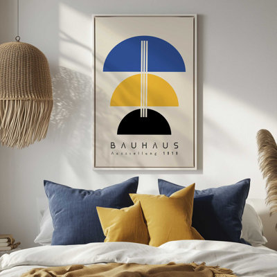 Balancing Bauhaus Canvas Print in a Frame
