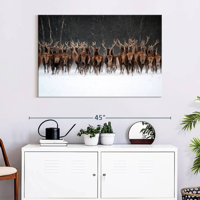 Deer Escape, 26" H x 39" W