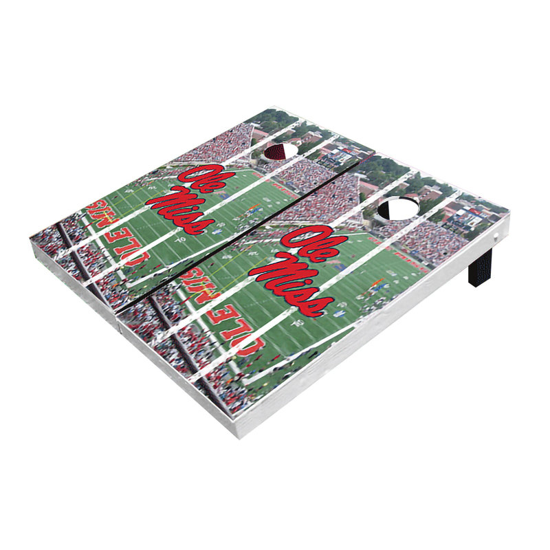2' X 3' Ole Miss Rebels Stadium Long Stripe Themed Cornhole Boards