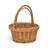 Legna Set of 2 Round Willow Baskets, Nesting Storage with Handles