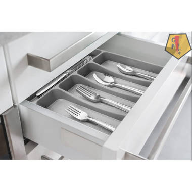 Knape & Vogt 17.25-in x 15.25-in White Plastic Silverware Insert