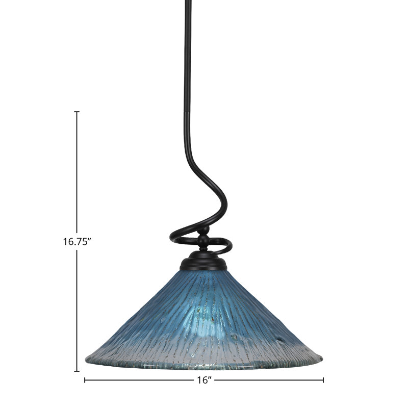 Luminaire suspendu Capri Capri, Noir mat