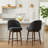 Swivel Upholstered Counter Stool-841093880