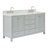 Cambridge 67'' Double Bathroom Vanity with Carrara Marble Top-90865075