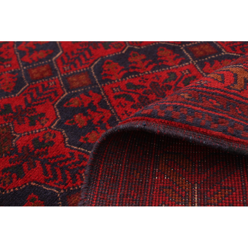 Tapis de bois one-of-kind à la main-noué la 2010 esari turque rouge 4 pi x 6 pi 4 po Allaina