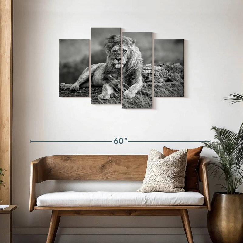 Lion safari Brampt, H 27 po x l 43 po