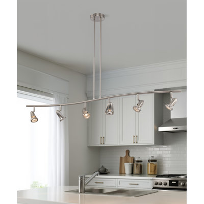 Mcmurry 47.25'' 6 -Light Fixed Track Track Kit with Dimmable and Adjustable Head