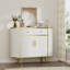 Buffet de luxe incurvé avec 2 tiroirs et portes pour le salon, le vestibule, le couloir et la salle de bain
