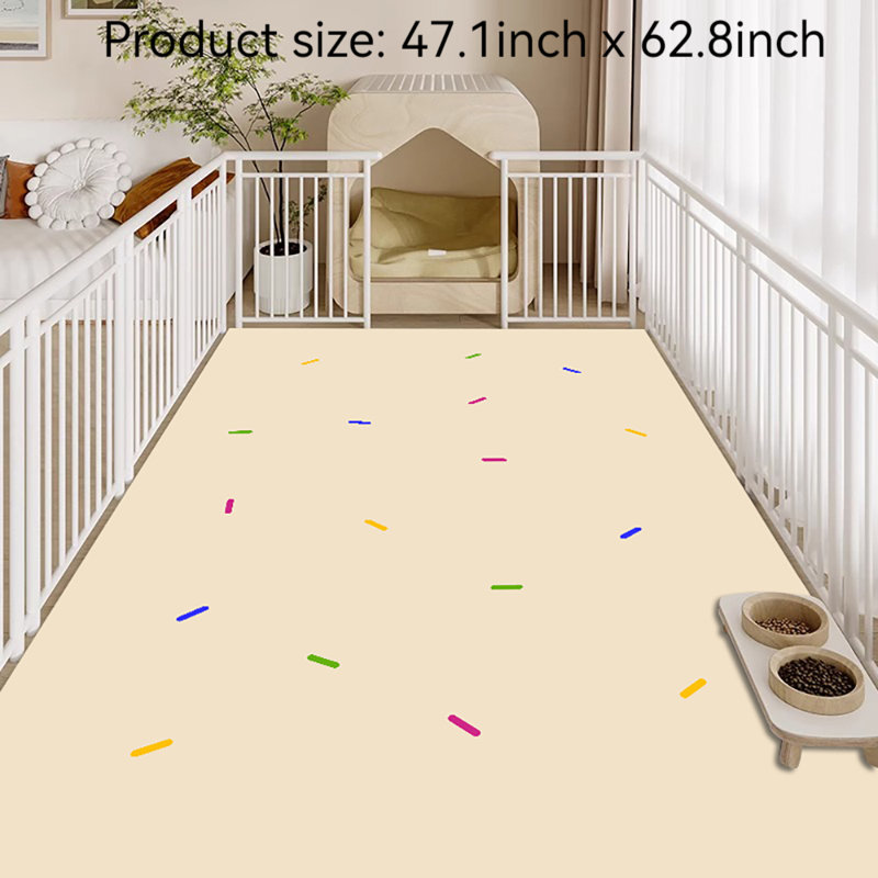 Tapis pour animaux de compagnie, Grand (l 47,10 po x P 62,80 po x H 0,15 po)
