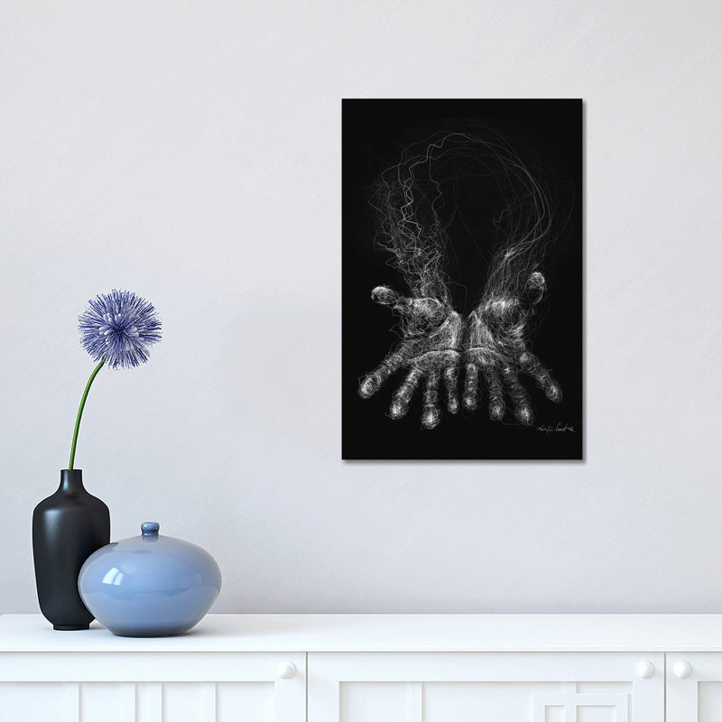 «Palms» par Erick Centeno, impression sur toile tendue, H 18 po x l 12 po x 1,5 po