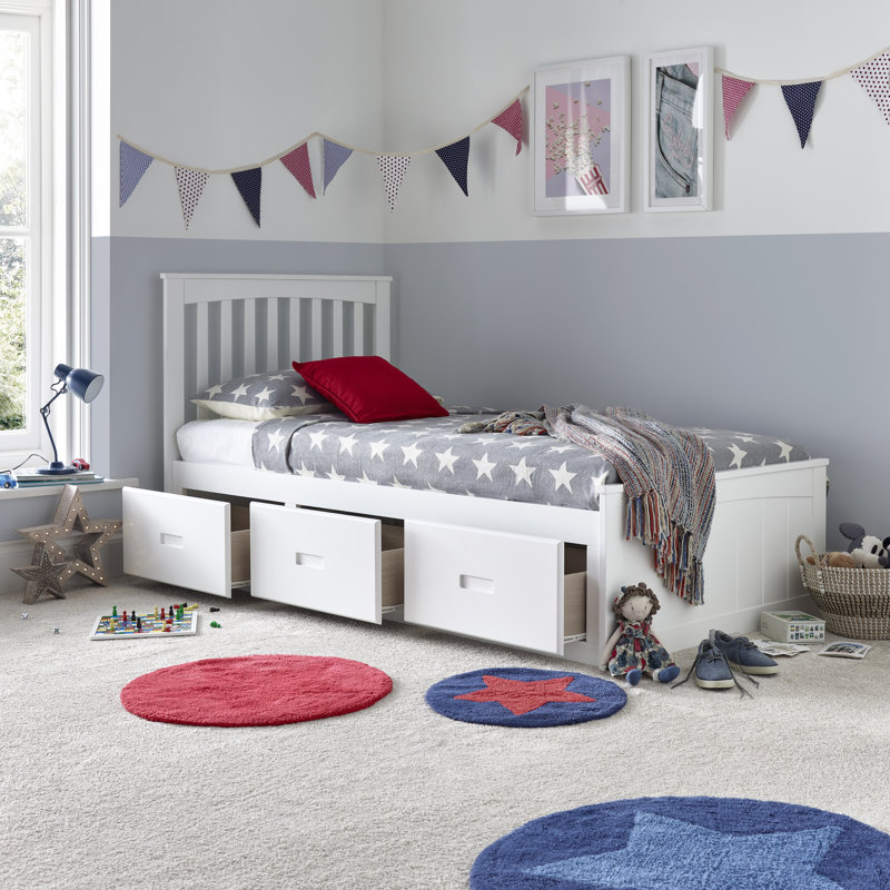Haygashen 113 X 199cm Standard Bed Frame, White