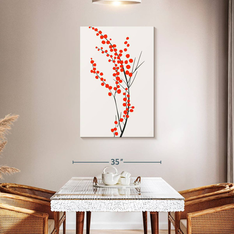Harnek Red Wild Berries, 45" H x 30" W