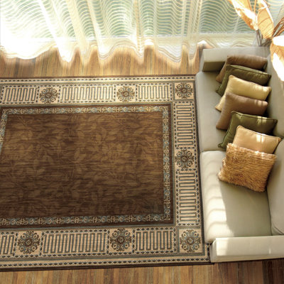 Tapis de la zone brune laine Bryn