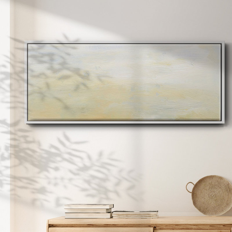 Lingering Light II- Framed Canvas, 12" H x 30" W