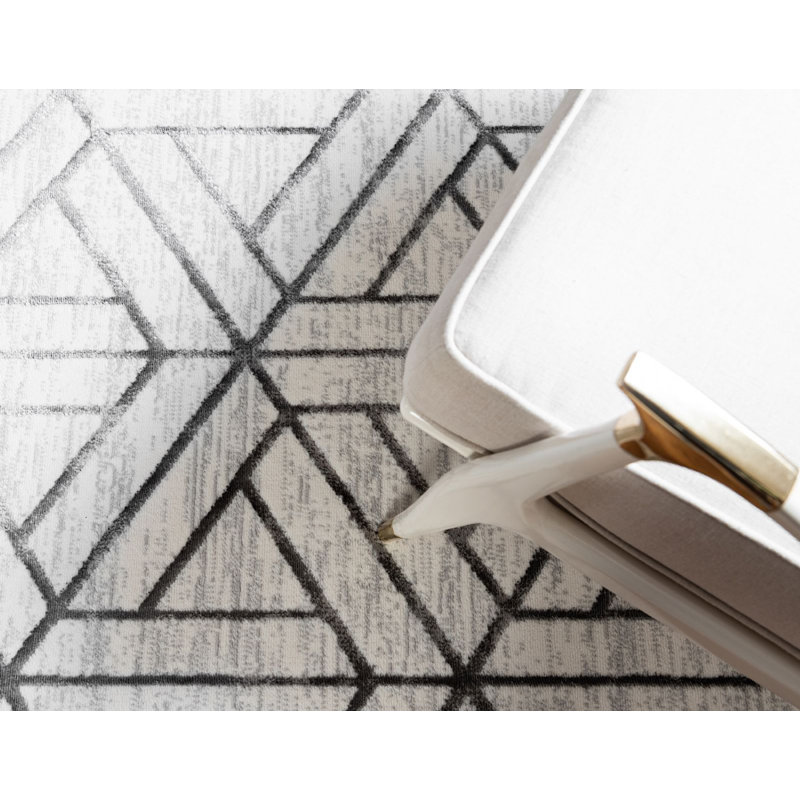 Clidy Abstract Indoor Rug, Rectangle 3'3" x 5'3"