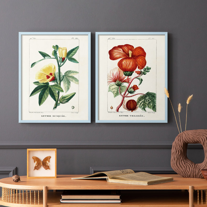 «Turpin Tropical Botanicals VI», reproduction encadrée de qualité supérieure - prête à être accrochée - aucun clou requis - aucun clou requis