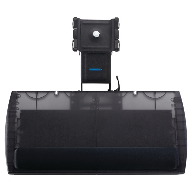 Adjustable Black Modular Keyboard Platform with Wrist Pillow