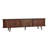 Mid Century Modern TV Console with Tambour Doors and Fluted Storage