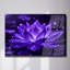 Fleur de lotus en verre trempé, art mural de style naturel-131493782