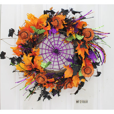 Handcrafted Faux Maple Foam 24'' Wreath